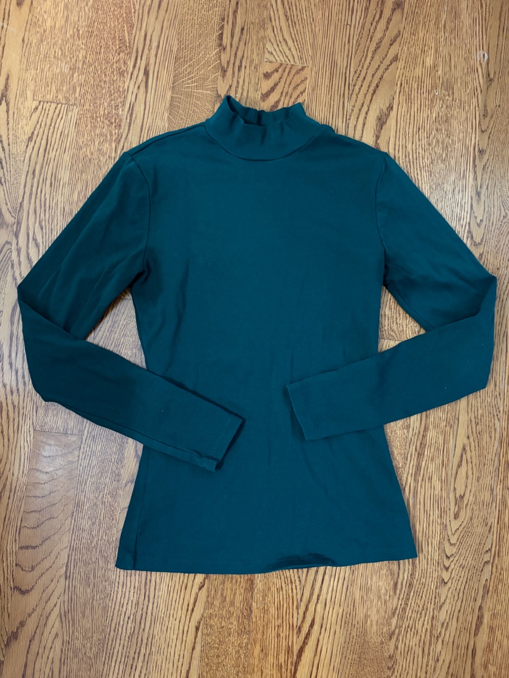 Long Sleeve Crewneck Top - Deep Teal